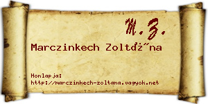 Marczinkech Zoltána névjegykártya